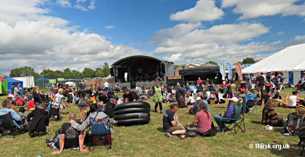 The Willowman Festival main stage at Knayton